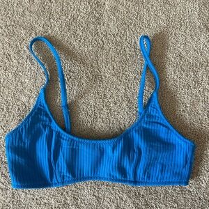 Triangle Bikini Top-Ribbed